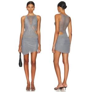 Bec + Bridge Amoras Mini Dress Floral Lace Party Sexy Stamement Festival Sz 2